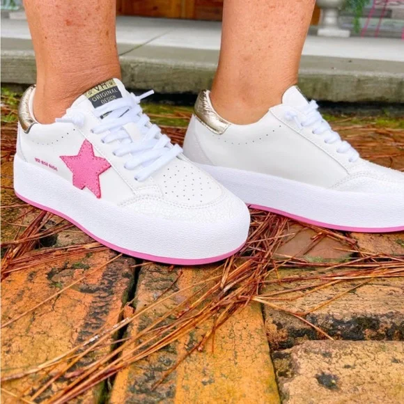 Women’s pink Vintage Havana sneakers - Picture 2 of 4